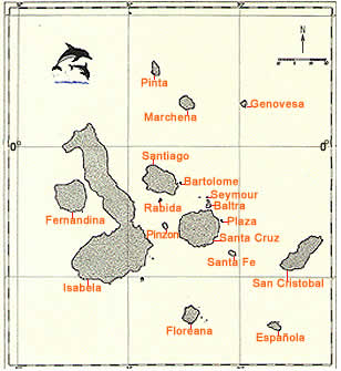 map of galapagos